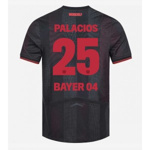 Bayer Leverkusen Exequiel Palacios #25 Jalkapallovaatteet Kotipaita 2025-26 Lyhythihainen